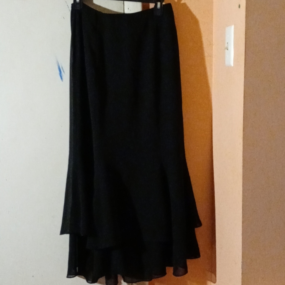 2/$25 Long black dress skirt